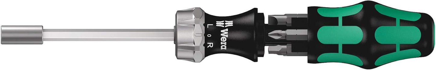 Wera 05073661002 Kraftform Kompakt 27 RA Slotted Ratcheting Screwdriver. 1/4 Head. MULTI
