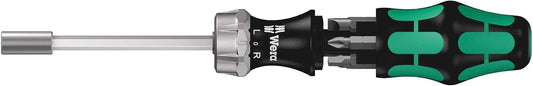 Wera 05073661002 Kraftform Kompakt 27 RA Slotted Ratcheting Screwdriver. 1/4 Head. MULTI